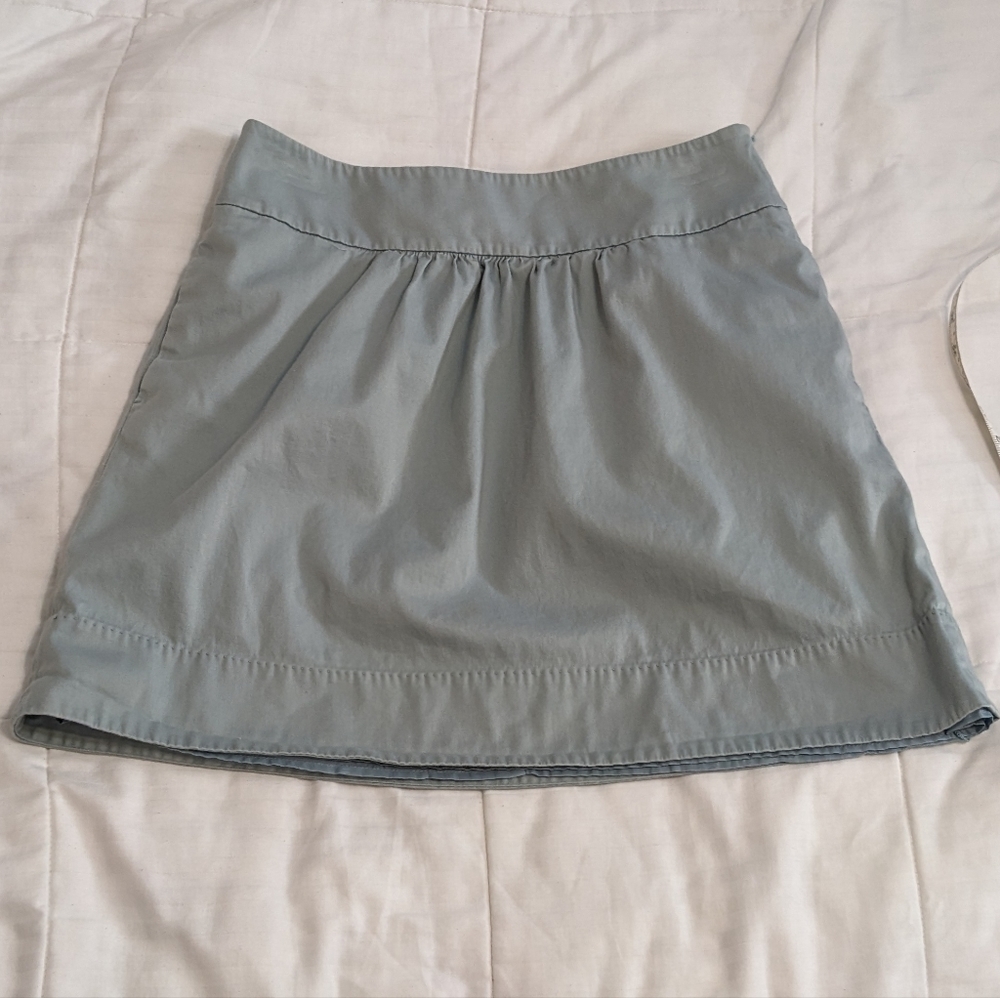 LOFT Light Blue Midi Skirt